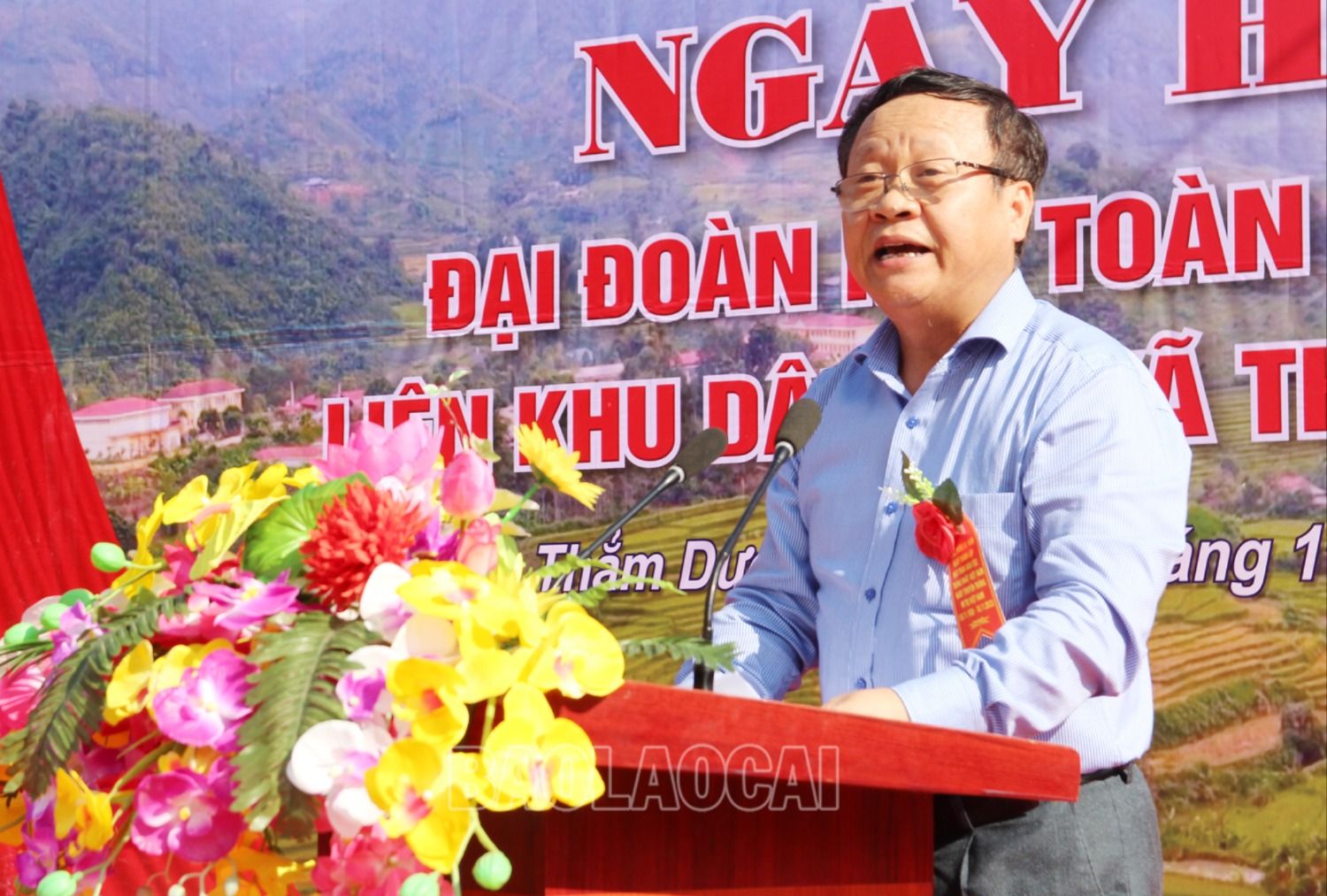 Đồng chí Nguyễn Trọng Hài, Phó Chủ tịch UBND tỉnh phát biểu tại ngày hội.