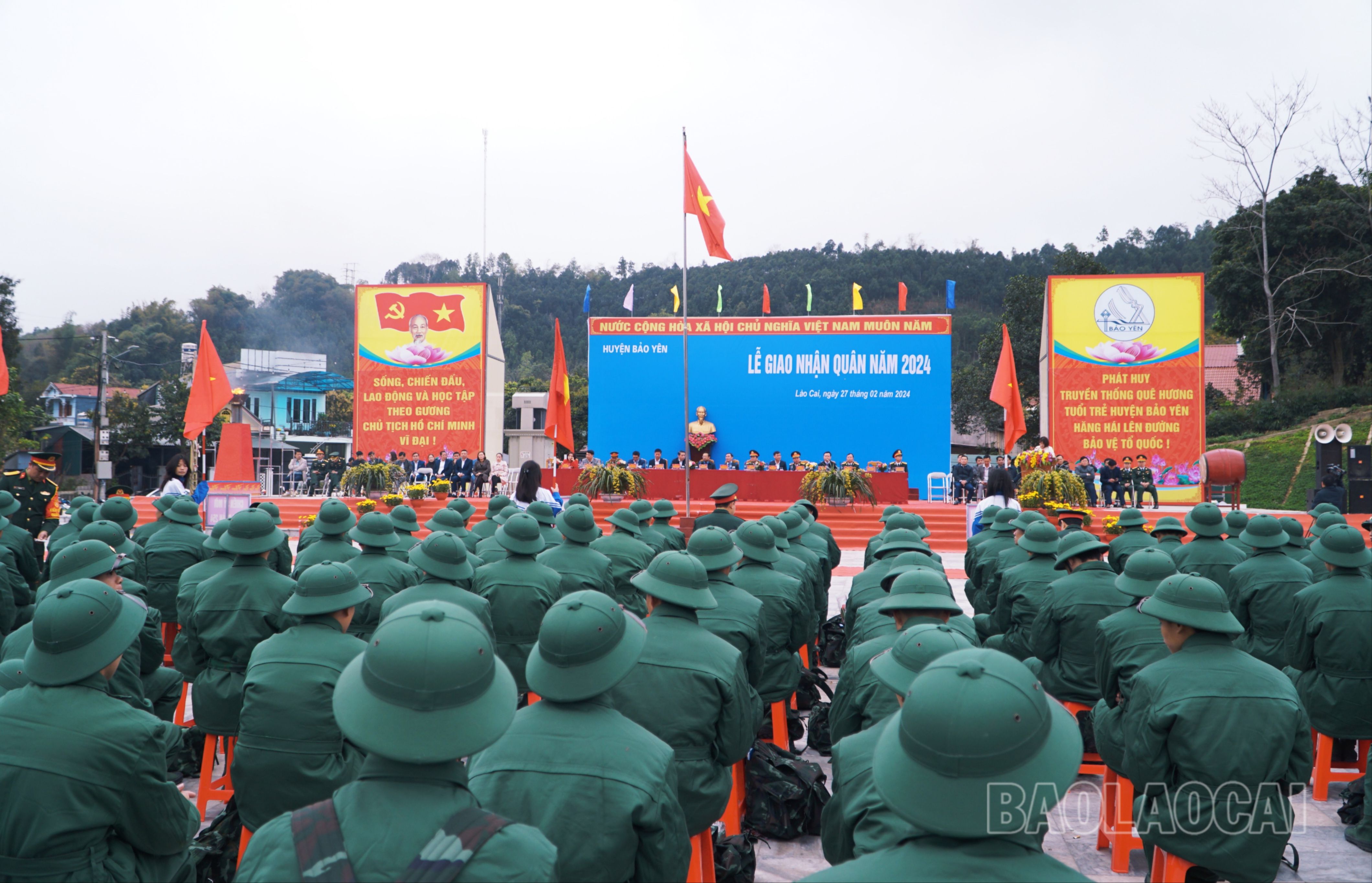 Năm 2024, huyện Bảo Yên có 146 tân binh lên đường nhập ngũ.