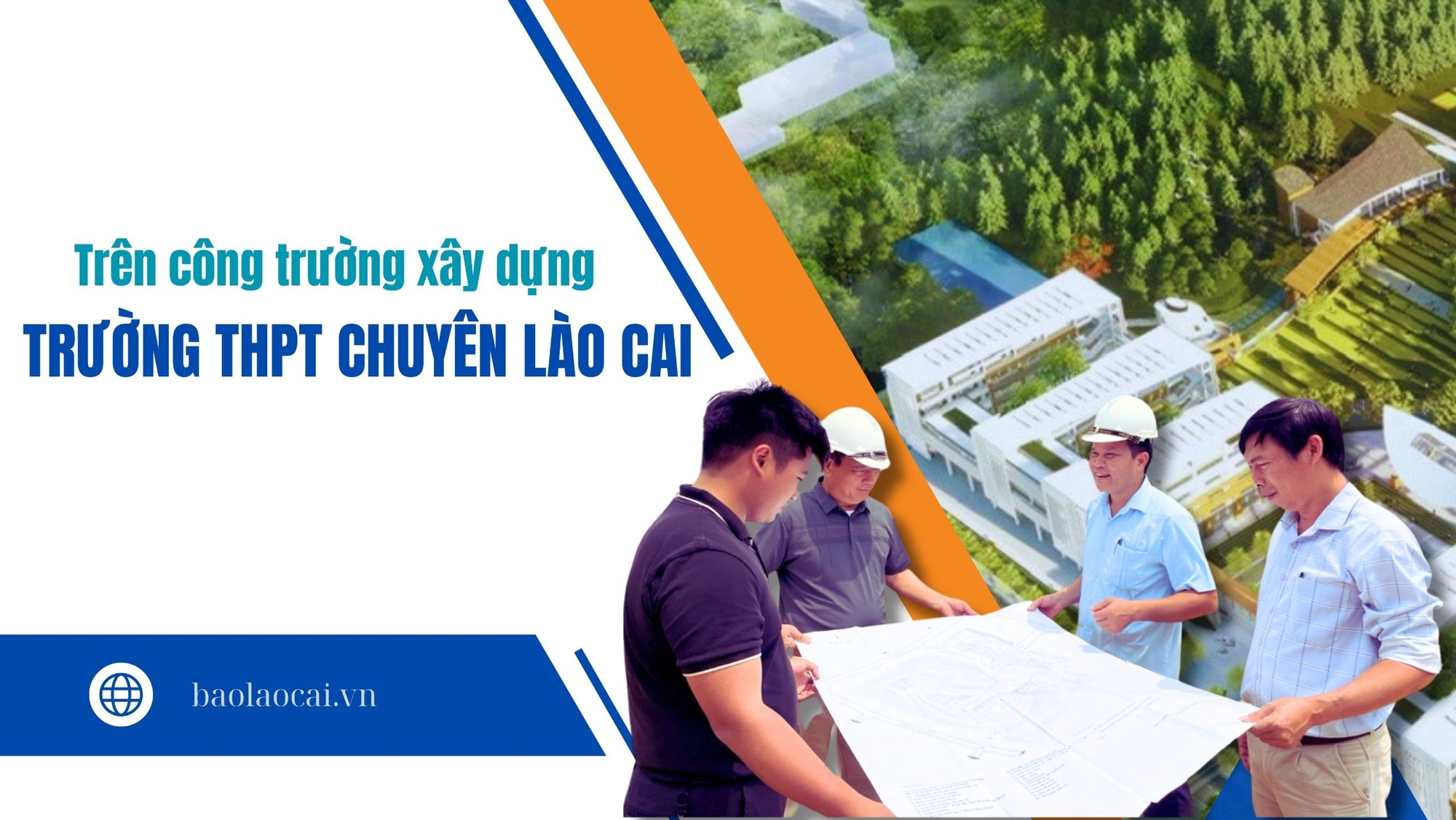 Trên công trường xây dựng Trường THPT Chuyên Lào Cai