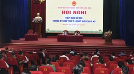 Đoàn đại biểu Quốc hội tỉnh tiếp xúc cử tri huyện Văn Bàn và Bảo Thắng