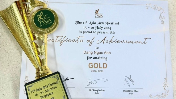 Đặng Ngọc Anh giành giải Vàng Liên hoan Nghệ thuật châu Á 2024