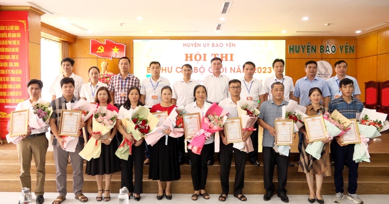 Huyện Bảo Yên: 70 thí sinh tham gia Hội thi Bí thư chi bộ giỏi năm 2023
