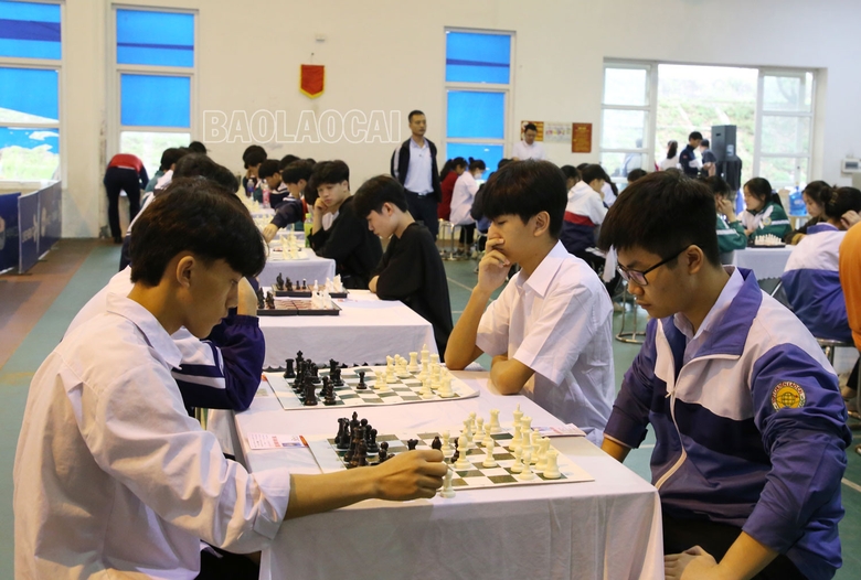 241 vận động viên tham gia giải cờ vua thanh, thiếu niên, nhi đồng tỉnh Lào Cai ảnh 2